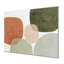 Minimalisme orange avec des formes simples de vert - Minimalisme abstrait, décoration murale en métal-805966662
