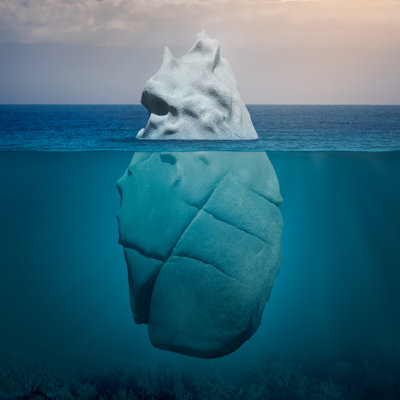 View Of Iceberg - Wrapped Canvas Print