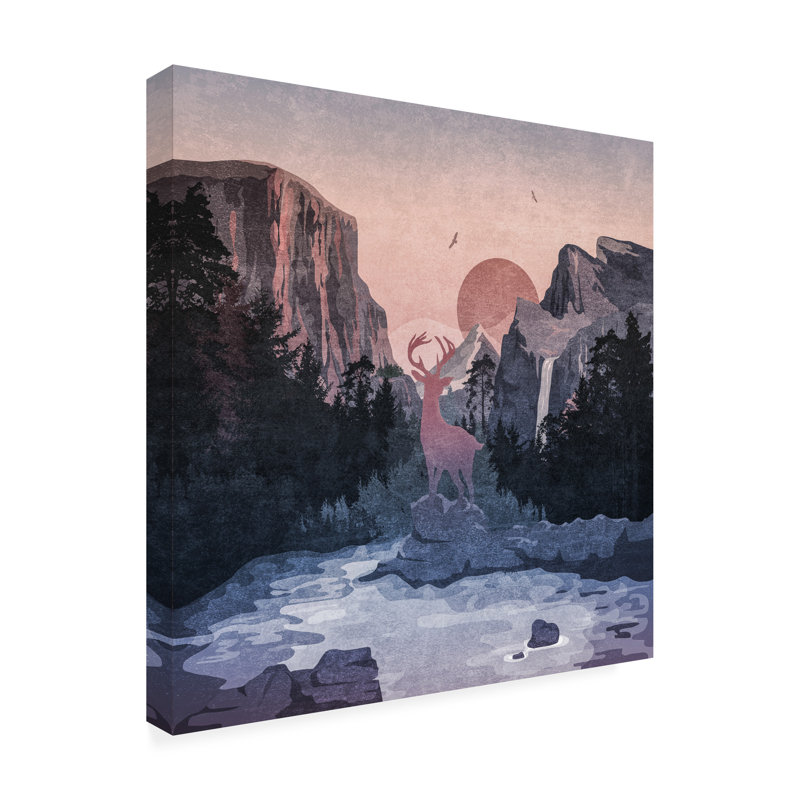 Œuvre sur toile bolologia, Emel Tunaboylu Sephia Yosemite, H 14 po x l 14 po