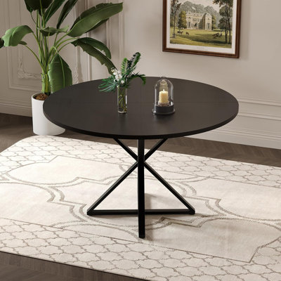 Round Dining Table For 4, 47" Dining Table, Circle Table, Dining Room Table