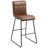 Upholstered Counter Stool with Metal Frame