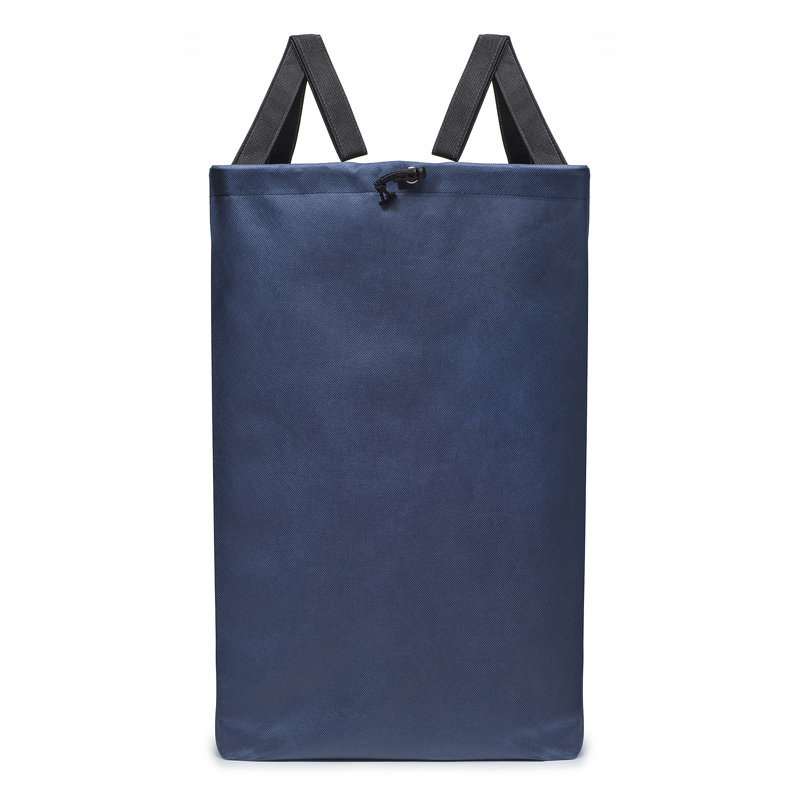 Cotton/Canvas Laundry Bag with Handles, Blue