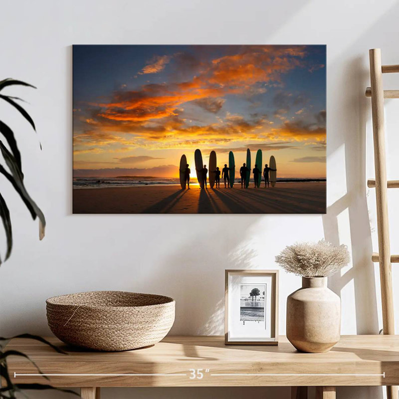 Gillard Malibu Sunrise Surfers, H 24 po x l 36 po