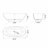 65.2 Inch Freestanding Solid Surface Soaking Bathtub For Bathroom