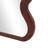 Lewisetta Dark Brown Wood Wavy Room Wall Mirror, 31" x 1" x 71"