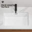 Lavabo de salle de bain rectangulaire encastré, lavabo de salle de bain encastré rectangulaire, lavabo en céramique blanc avec trop-plein