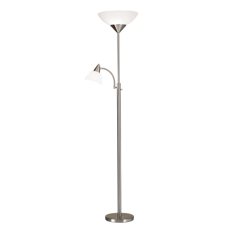Sonia 180cm Torchiere Floor Lamp, Steel