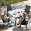 Ensemble de 4 chaises de salle à manger d'extérieur en osier Outsunny-336263916