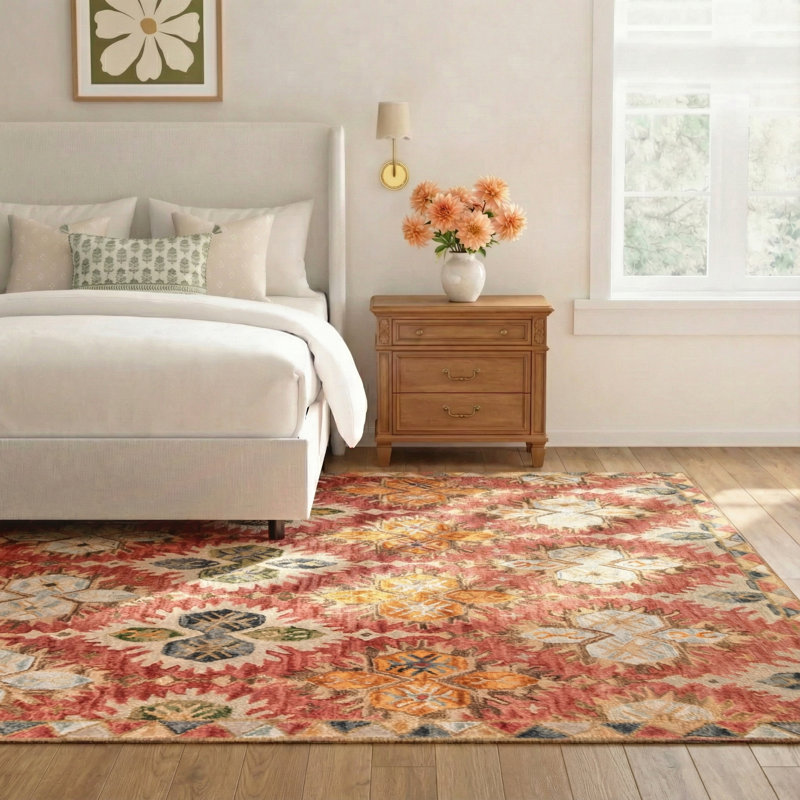 Adrien Wool Floral Indoor Rug, Rectangle 9'6" x 13'6"