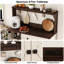 Armoire-bar 39,4 po avec crochets et station de charge avec tablettes supérieures-92968808