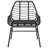  Garden Dining Set Black