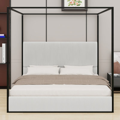 Modern Canopy Bed With Headboard