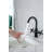 Single-Hole 2-handle Bathroom Faucet with Drain Assembly-92166693