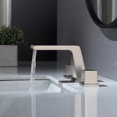 Widespread 2-handle Bathroom Faucet with Drain Assembly