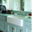 Lancaster 30" Single Bowl Farmhouse Apron Front Fireclay Kitchen Sink With Eucalyptus Design