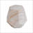 Outdoor/Indoor Lightweight Concrete Side Table, Hexagonal Round Travertine Accent Table With Durable MGO Construction