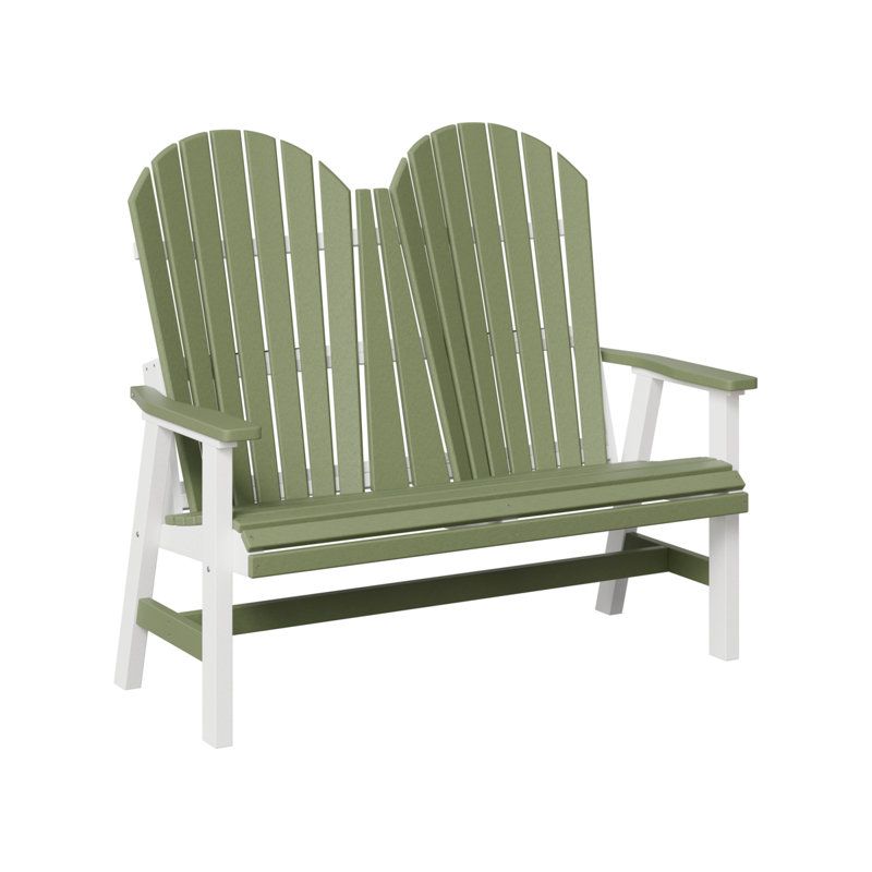 Causeuse Berlin, Vert clair / blanc 