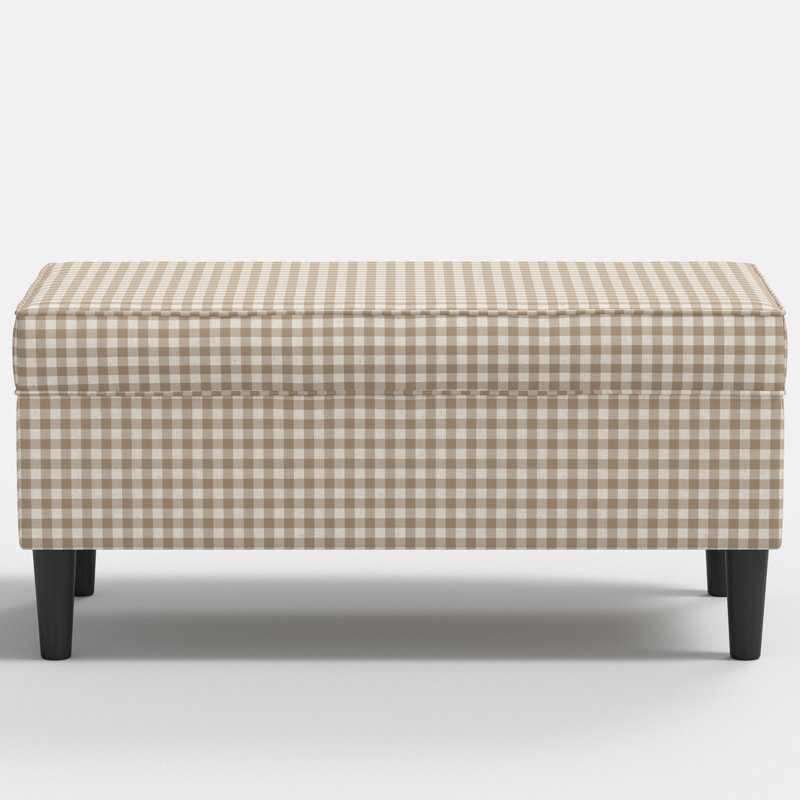 Banc de rangement, Toile de jute classique Vichy