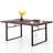 Sutiya 6 - Person Steel Patio Dining Set Umbrella Hole Included Rectangular Table