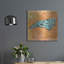  «North Carolina» par Art Licensing Studio, art mural en métal, 24 po x 24 po-1426476380