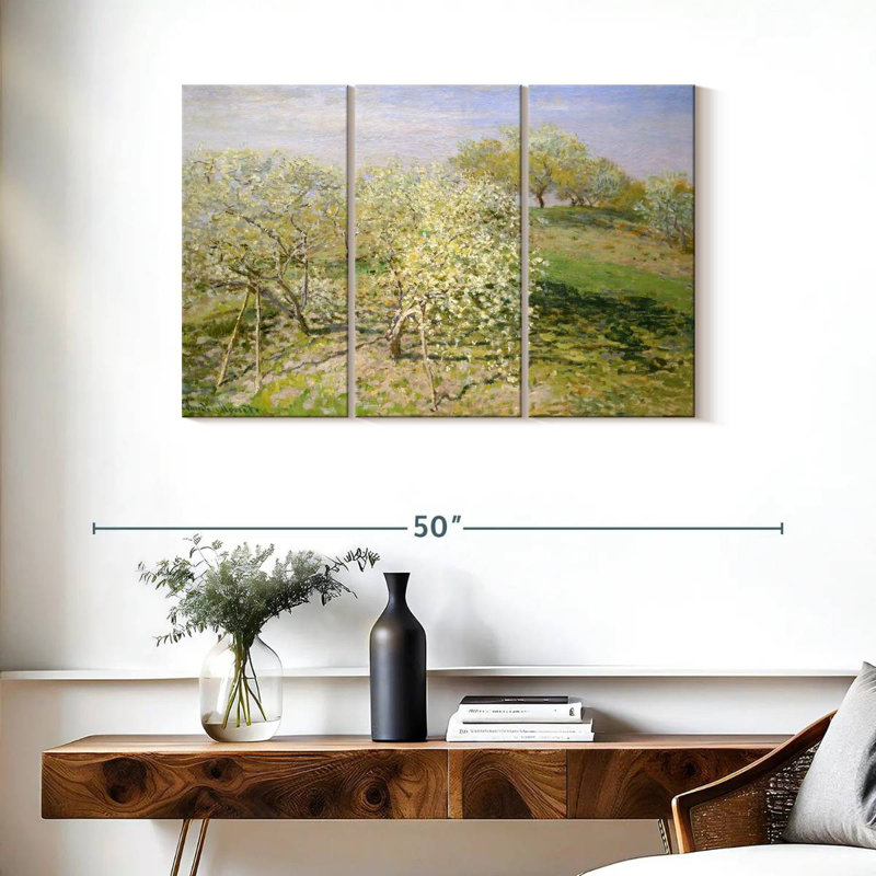 Alvord Spring Fruit Trees In Bloom 1873, 24" H x 38" W