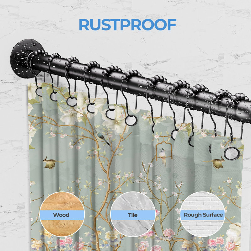 198cm L-Shaped Shower Curtain Pole