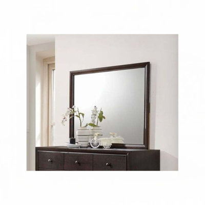 Miroir à finition espresso