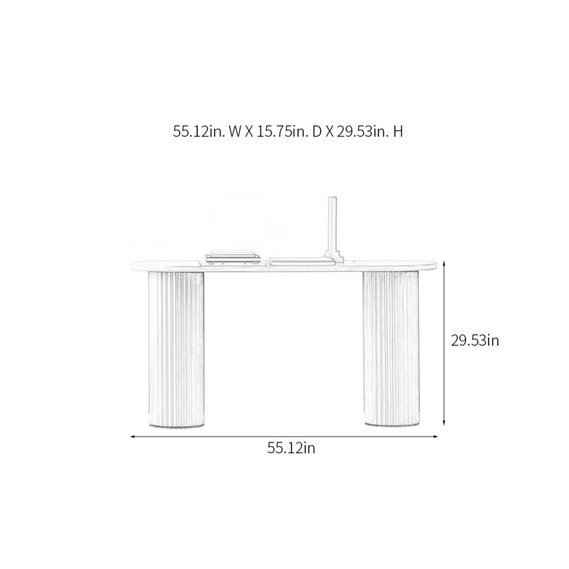 Console Modern Minimalist Art, H 29,53 po x l 55,12 po x P 15,75 po