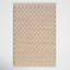 Tali Checkered Handmade Flatweave Area Rug in Brown/Beige-796729425