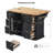 56 Inch Kitchen Island With Rubber Wood Veneer Drop Leaf-1390542800