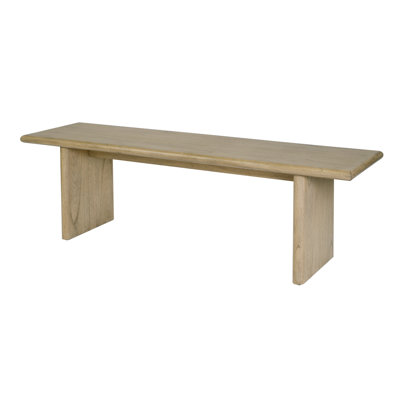 Banc en bois Halmstad l 64 po, chêne blond