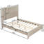 Grand lit plateforme cannelé Sawyer-432332838-432332836