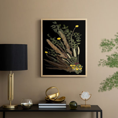 Nosegay V, reproduction d'art encadrée - Bois massif