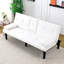 Lit blanc de 67 pouces avec porte-gobelet et adaptable aux coins de dortoir longs, comprenant un dortoir de salon adaptable-1706347313
