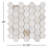 Polar White 2" Hexagon Marble Honeycomb Mosaic Wall & Floor Tile (0.96 Sq. Ft. / Sheet)