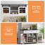 Armoire de cuisine 71 "avec support de rangement interne Farmhosue