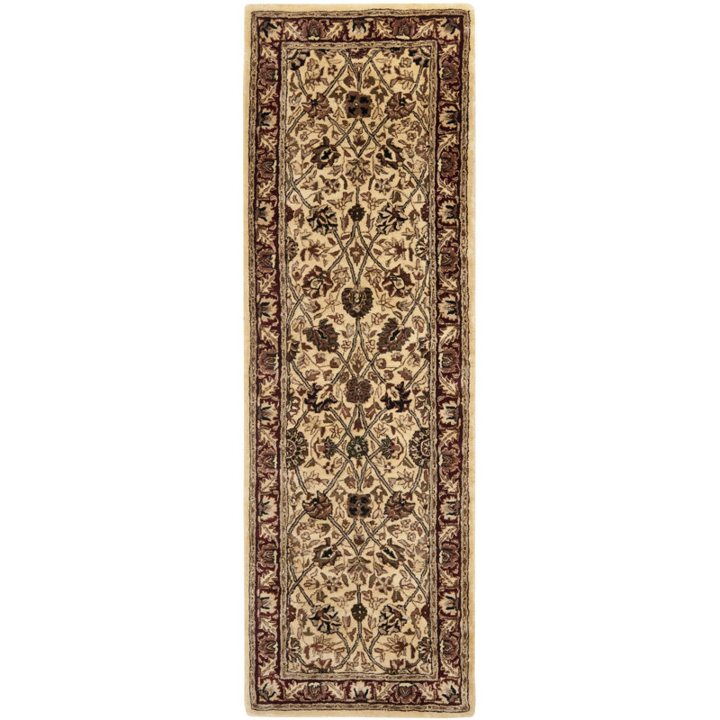 Evie New Zealand Wool Floral Rug, Runner 2'6" x 10'