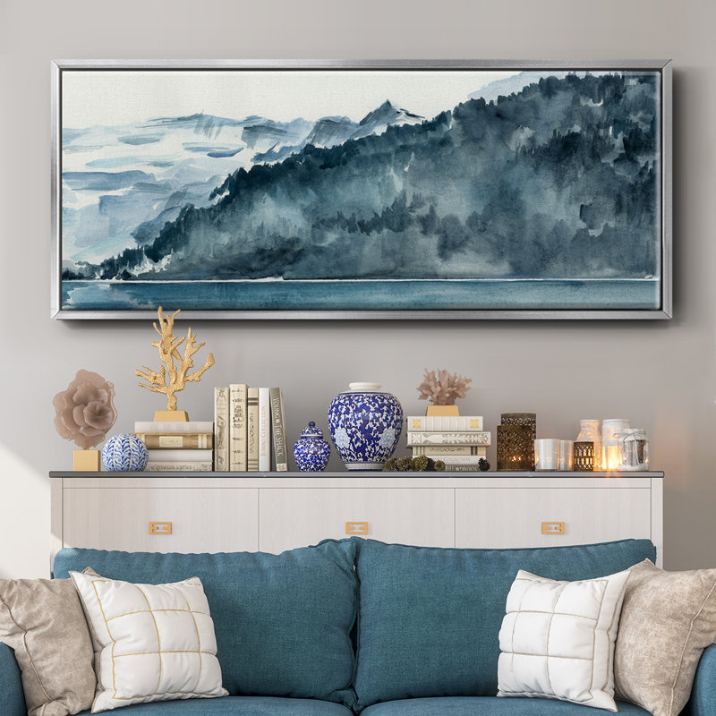 Winter Fjords II, H 8 po x l 20 po x P 1,5 po, Argent