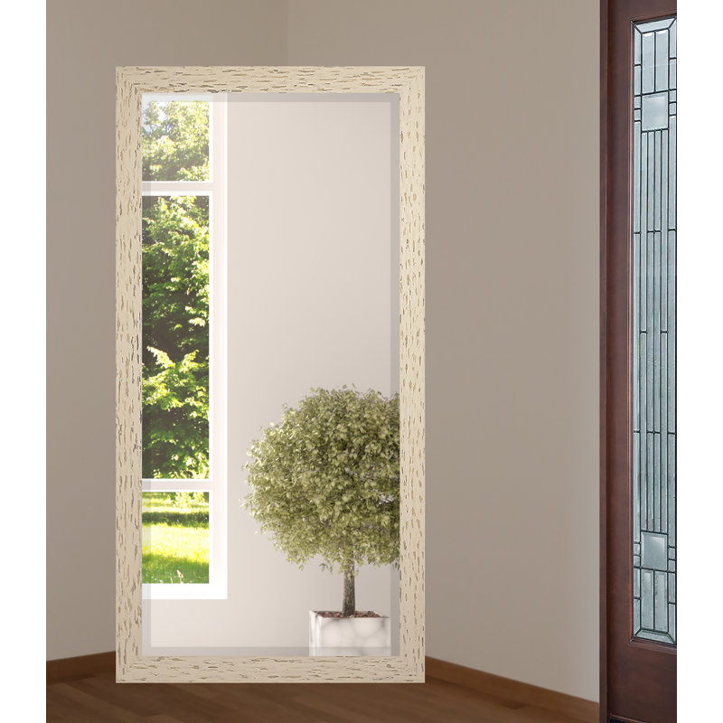 Miroir pleine grandeur Cabrera, H 65 po x l 31,5 po, Crème