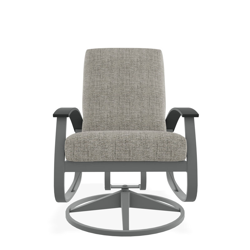 Belle Isle Cushion Deep Seating Swivel Rocker, Graphite, Fresco Ash