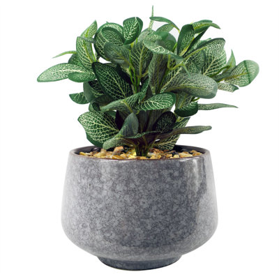 Faux Mosaic Plant in Pot