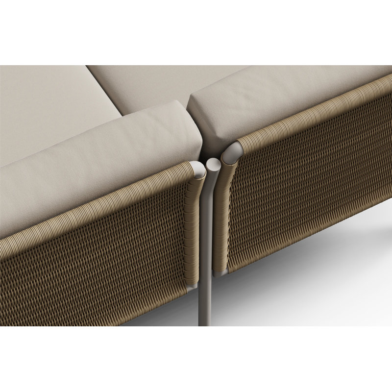 Outdoor 7 - Piece Conversation Set, Sunbrella Restored Dune