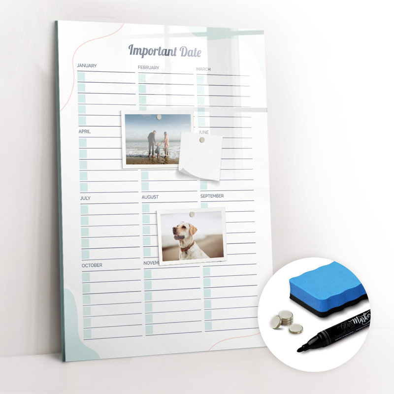 Magnetic Glass Dry Erase Board