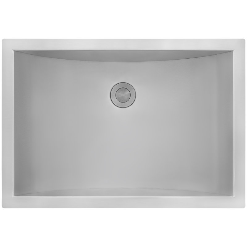 Ruvati 16 x 11 inch Brushed Stainless Steel Rectangular Bathroom Sink Undermount