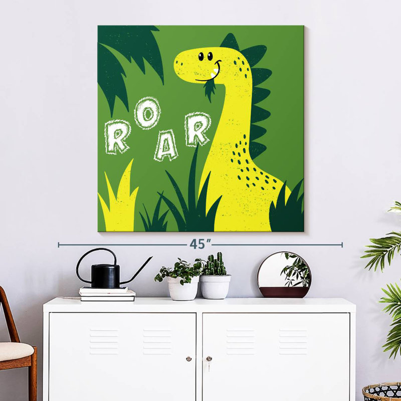 Ashelle, mignon dinosaure rugissant, H 33 po x l 33 po
