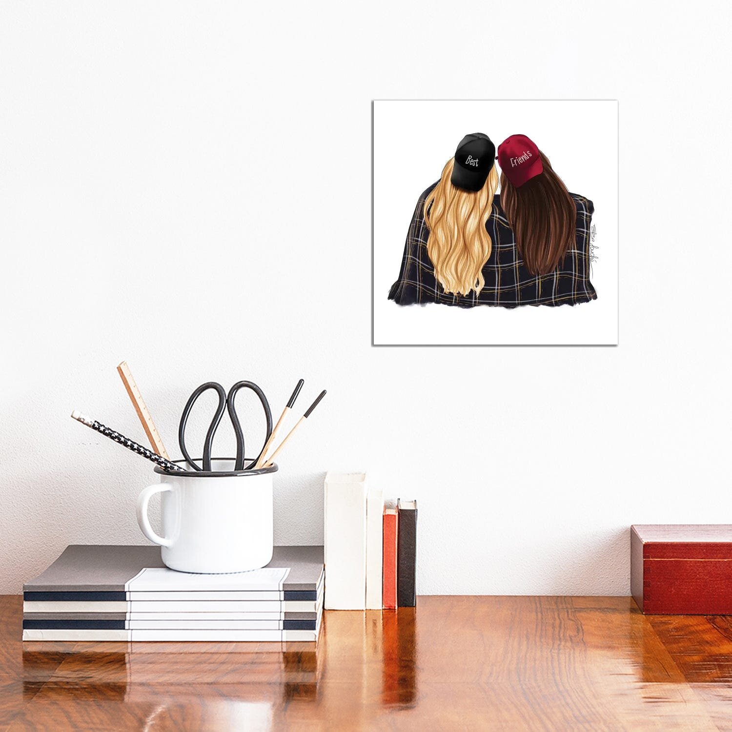 Best Friends Canvas Artwork by Elza Fouche