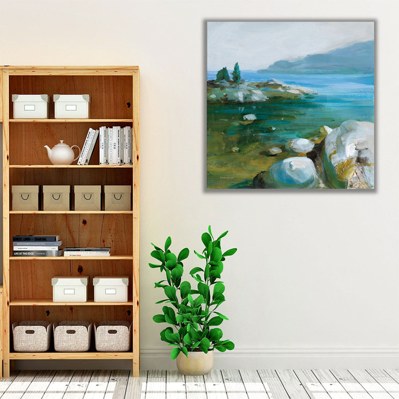 Western Lake I - reproduction d'art sur toile, H 30 po x l 30 po
