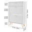 Armoire à chaussures avec 3 tiroirs rabattables, armoire de rangement de chaussures pour le vestibule, range-chaussures autoportant pour talons