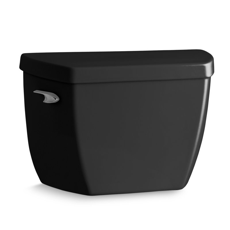Cuve de toilette 1,0 gpf avec levier de déclenchement à gauche classic Highline, Noir
