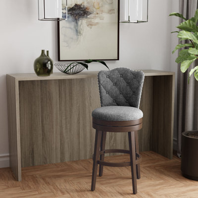 Marthasville Swivel Upholstered Counter Stool
